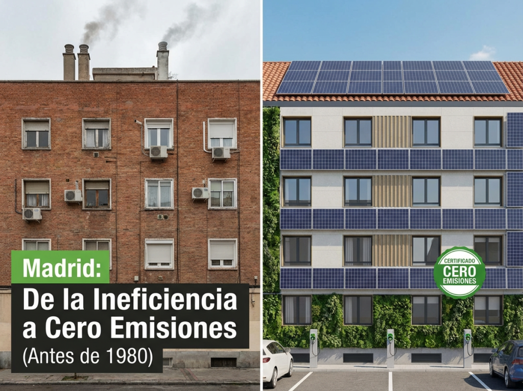 Cambio de las viviendas anteriores a 1980 para una eficiencia energética en 2030